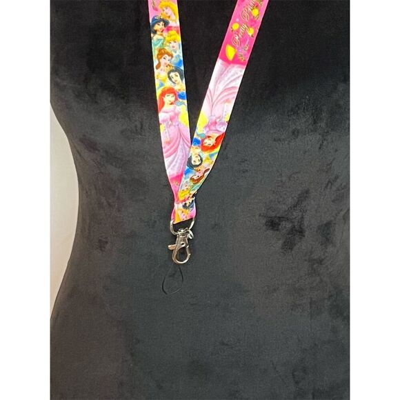 Disney Princess pin trading Lanyard Keychain Badge ID Card Holder Strap Unisex - Picture 3 of 3